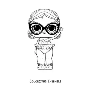 Image à colorier de L.O.L. Surprise Vacay Babay