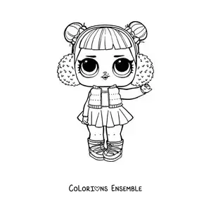 Image à colorier de L.O.L. Surprise Snow Angel