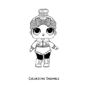 Image à colorier de L.O.L. Surprise Cozy Babe