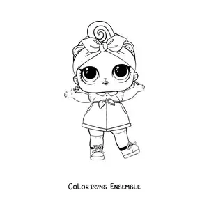 Image à colorier de L.O.L. Surprise Can Do Baby