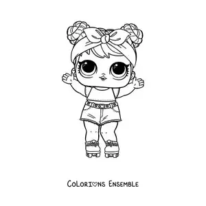 Image à colorier de L.O.L. Surprise Dawn