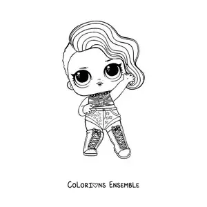 Image à colorier de L.O.L. Surprise Cheeky Babe