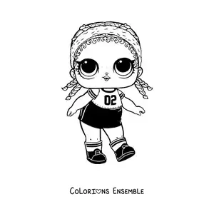 Image à colorier de L.O.L. Surprise Kicks