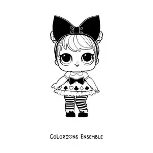 Image à colorier de L.O.L. Surprise Curious Qt