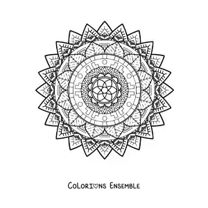Mandala géométrique difficile à colorier