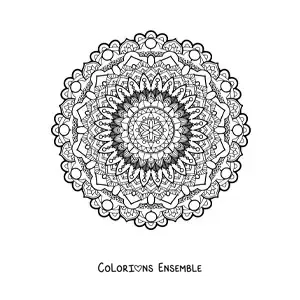 Joli mandala difficile à colorier
