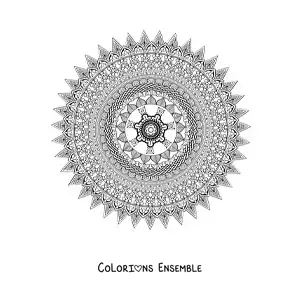 Mandala super difficile à colorier