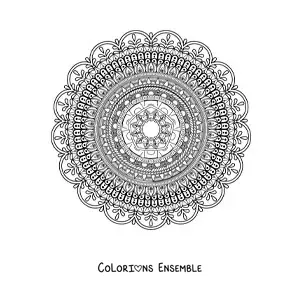 Mandala super difficile à colorier