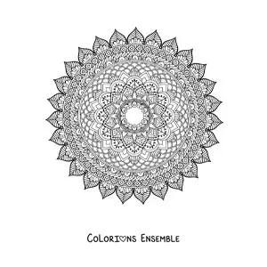 Mandala super difficile à colorier
