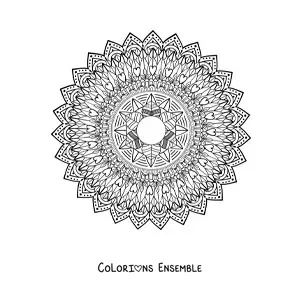 Mandala difficile à colorier