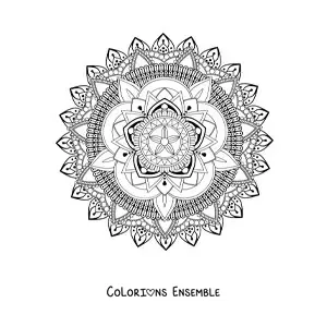 Mandala difficile à colorier