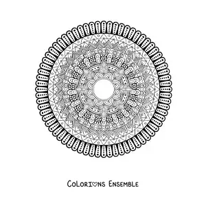 Mandala difficile à colorier