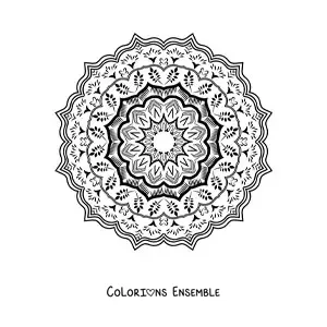 Image à colorier d’un mandala abstrait