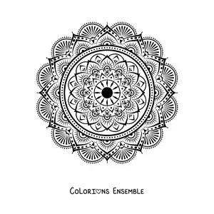 Image à colorier d’un mandala abstrait