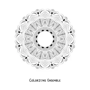 Image à colorier d’un mandala abstrait