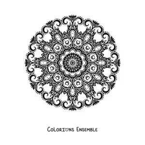 Image à colorier d’un mandala abstrait