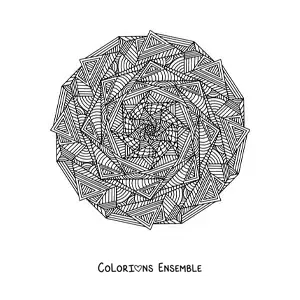 Image à colorier d’un mandala abstrait difficile