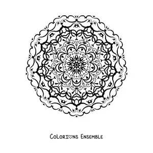 Coloriage d'un mandala pour les personnes âgées