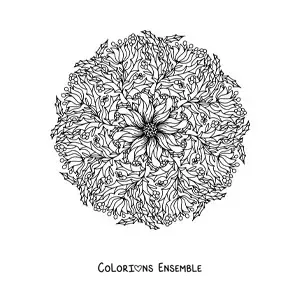 Coloriage d’un mandala de Noël pour adultes