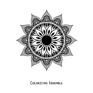 Image à colorier d'un mandala à motif islamique