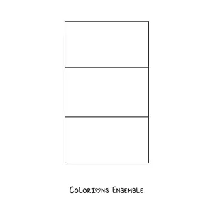 Image à colorier du drapeau de l'Italie à la verticale
