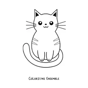 Coloriage d'un chat